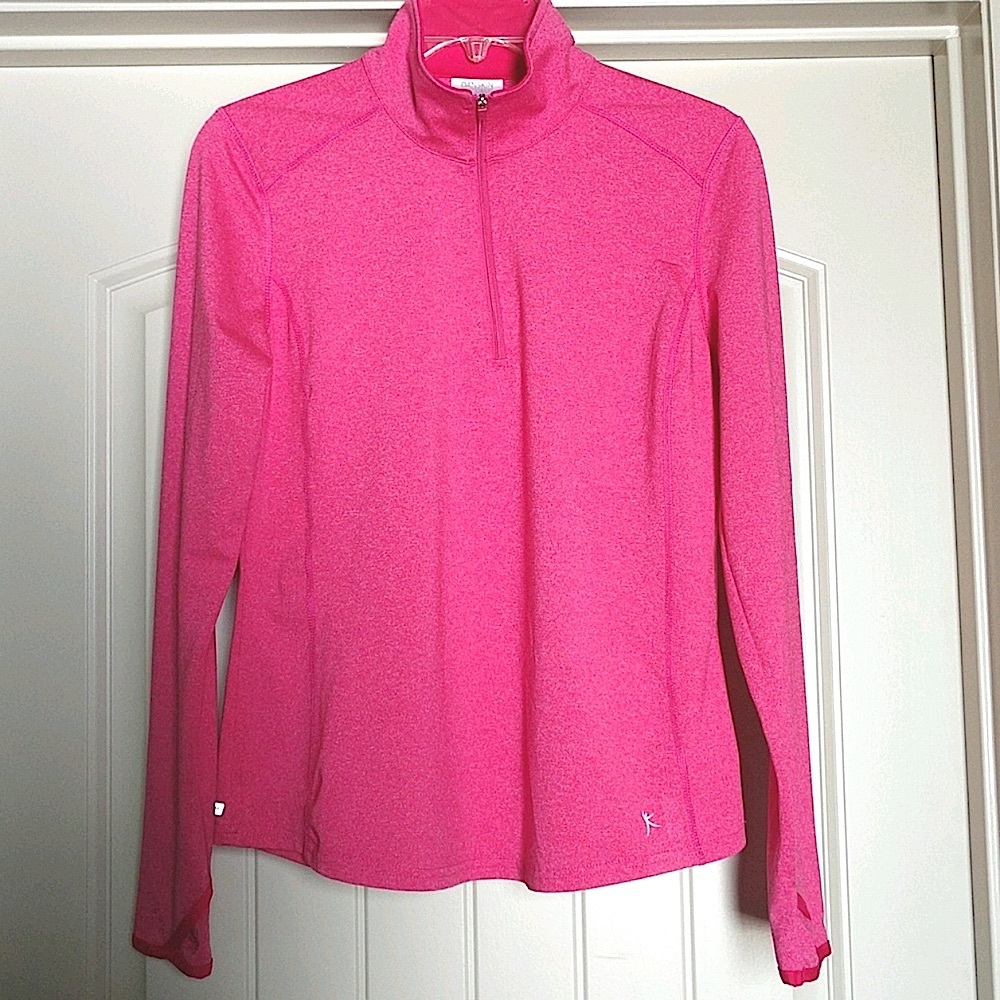 Athletic semi-fitted size small (4-6) long sleeve pink top by Danskin Now - Picture 3 of 9